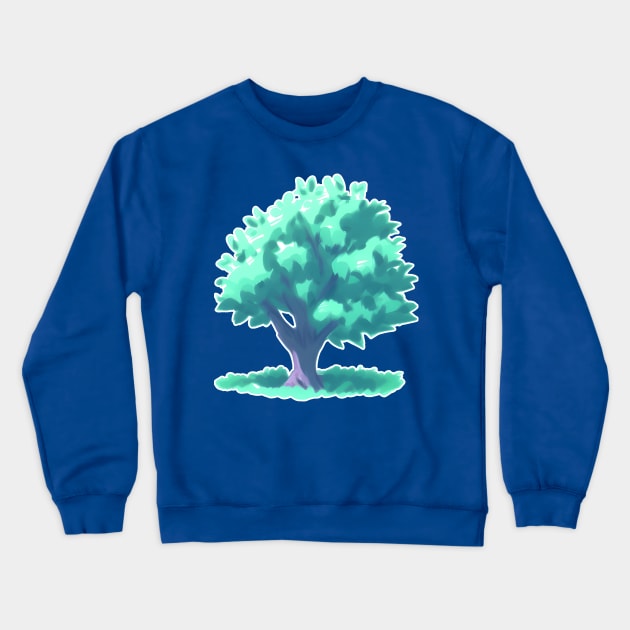 Protect the Earth Digital Tree Painting (MD23ERD002b) Crewneck Sweatshirt by Maikell Designs